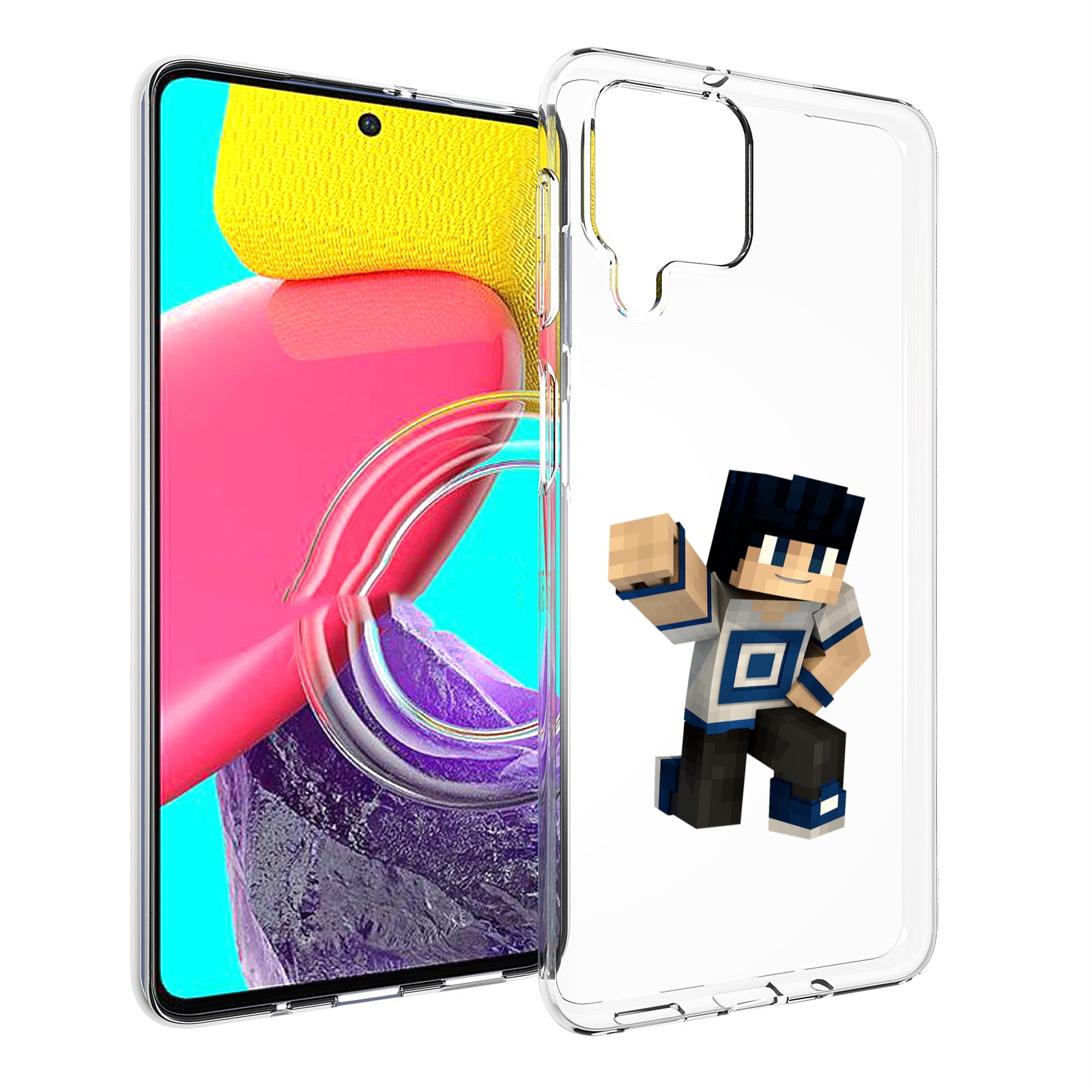 

Чехол MyPads Minecraft-1 для Samsung Galaxy M53 (SM-M536), Прозрачный, Tocco