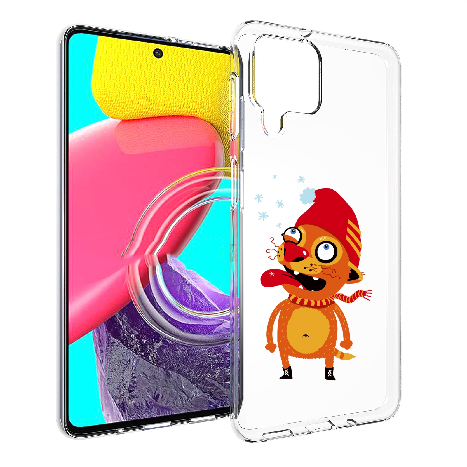 

Чехол MyPads Зимний кот для Samsung Galaxy M53 (SM-M536), Прозрачный, Tocco