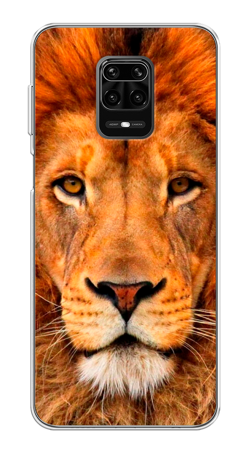 

Чехол на Xiaomi Redmi Note 9 Pro "Благородный лев", Оранжевый, 38050-1