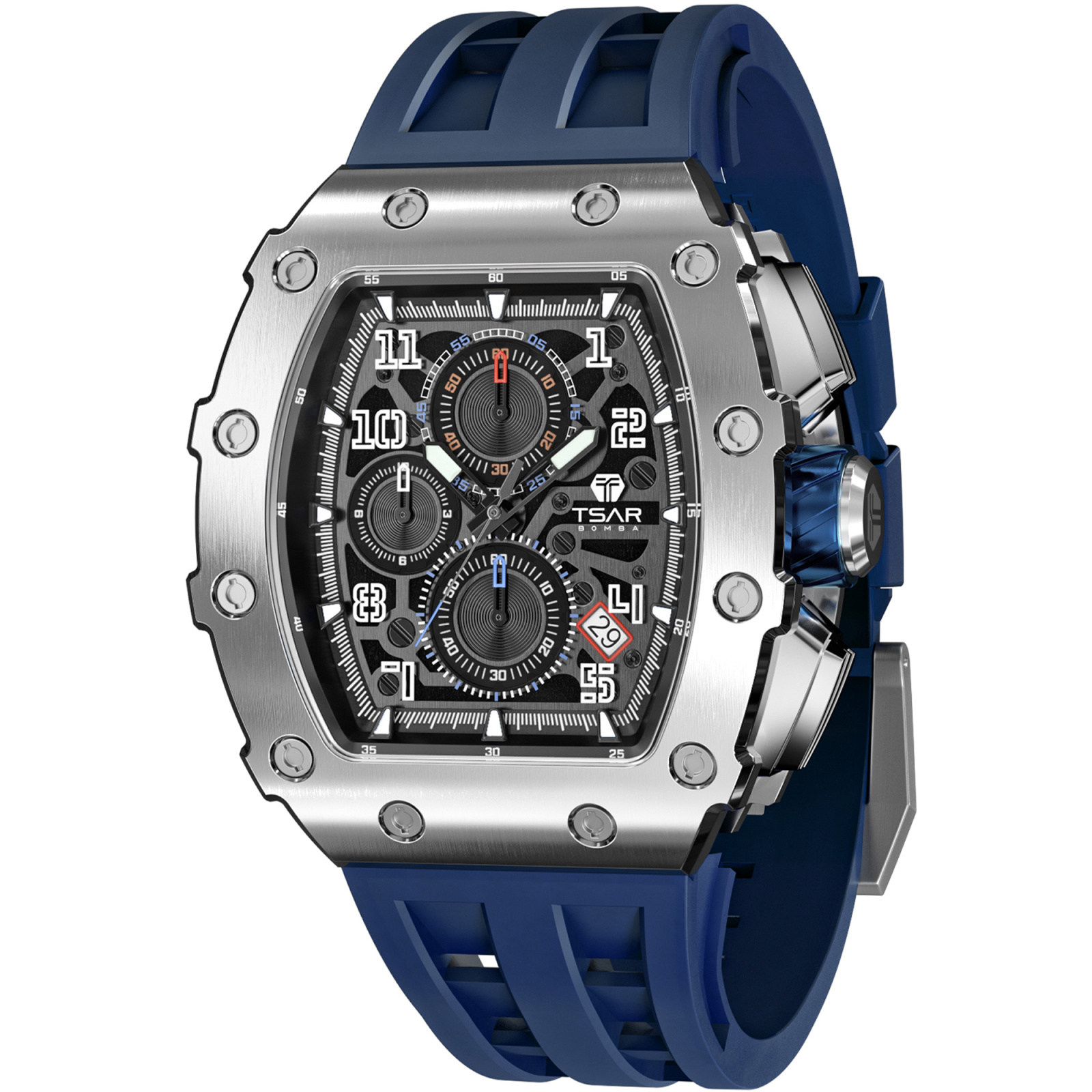 Наручные часы мужские TSAR BOMBA TB8204Q-14 синие