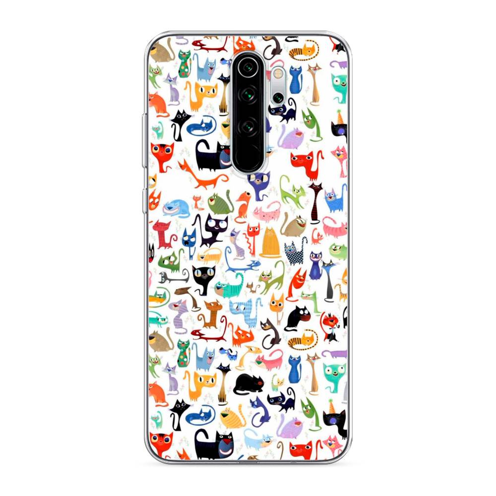 

Чехол на Xiaomi Redmi Note 8 Pro "Цветные коты", Разноцветный, 36650-1