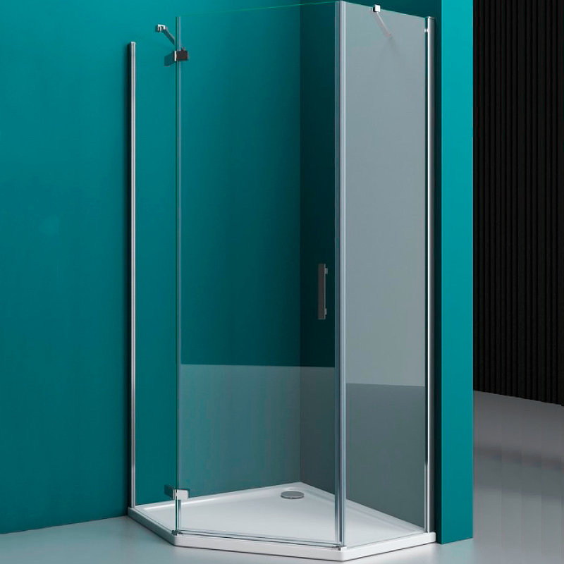 фото Душевой уголок belbagno kraft-p-1-100-c-cr-l