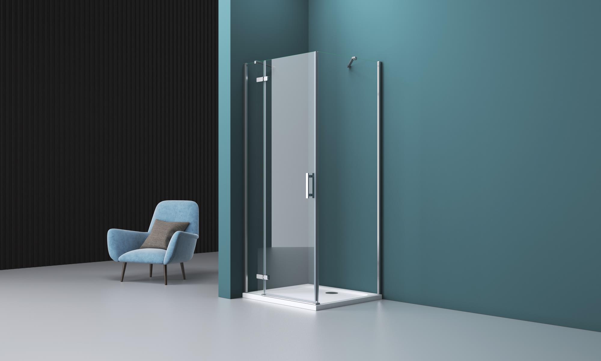 

Душевой уголок BelBagno KRAFT-AH-12-90/80-C-Cr-L