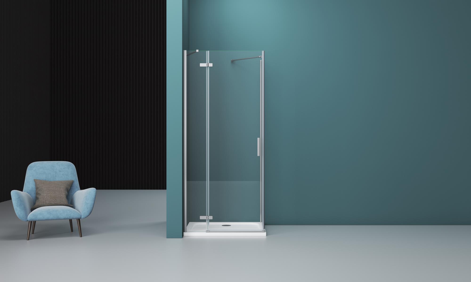 

Душевой уголок BelBagno KRAFT-AH-12-80/90-C-Cr-L
