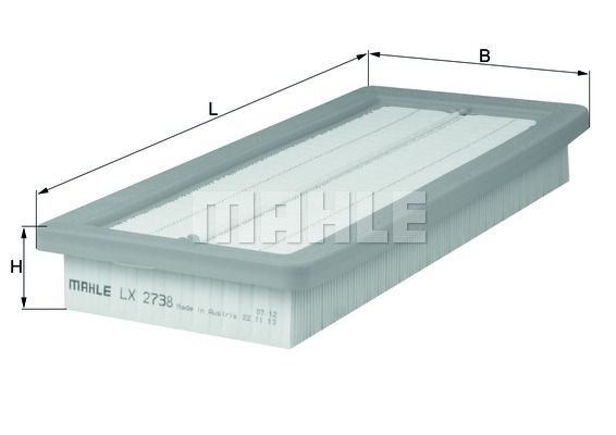 

Фильтр воздушный KNECHT LX 2738
