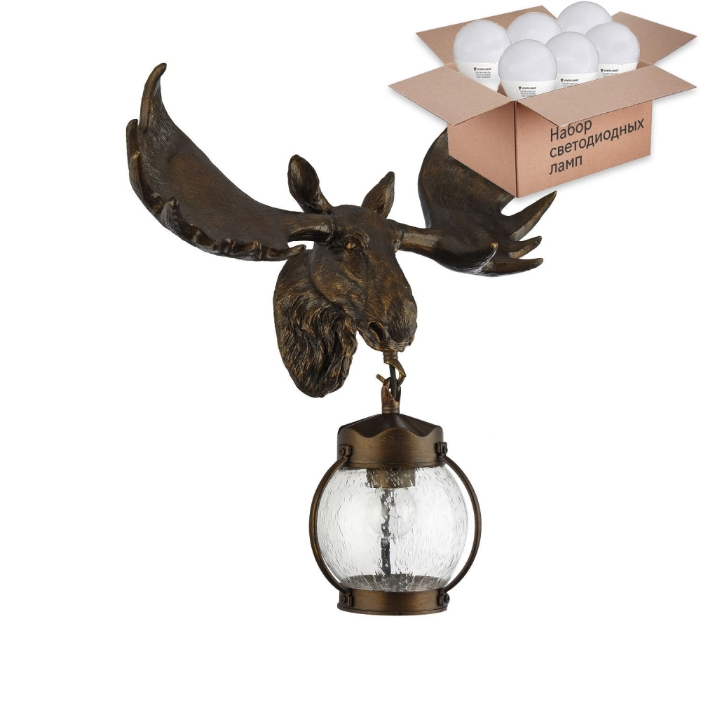 

Уличный светильник с лампочкой Favourite Hunt 405227 6Вт, 1848-1W+Lamps E27 P45