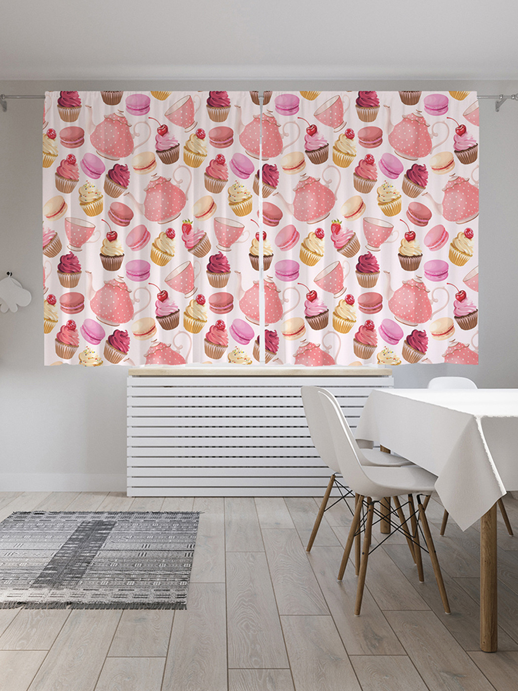 

Шторы с фотопечатью JoyArty "Сладкое желание" из сатена, 290х180 см