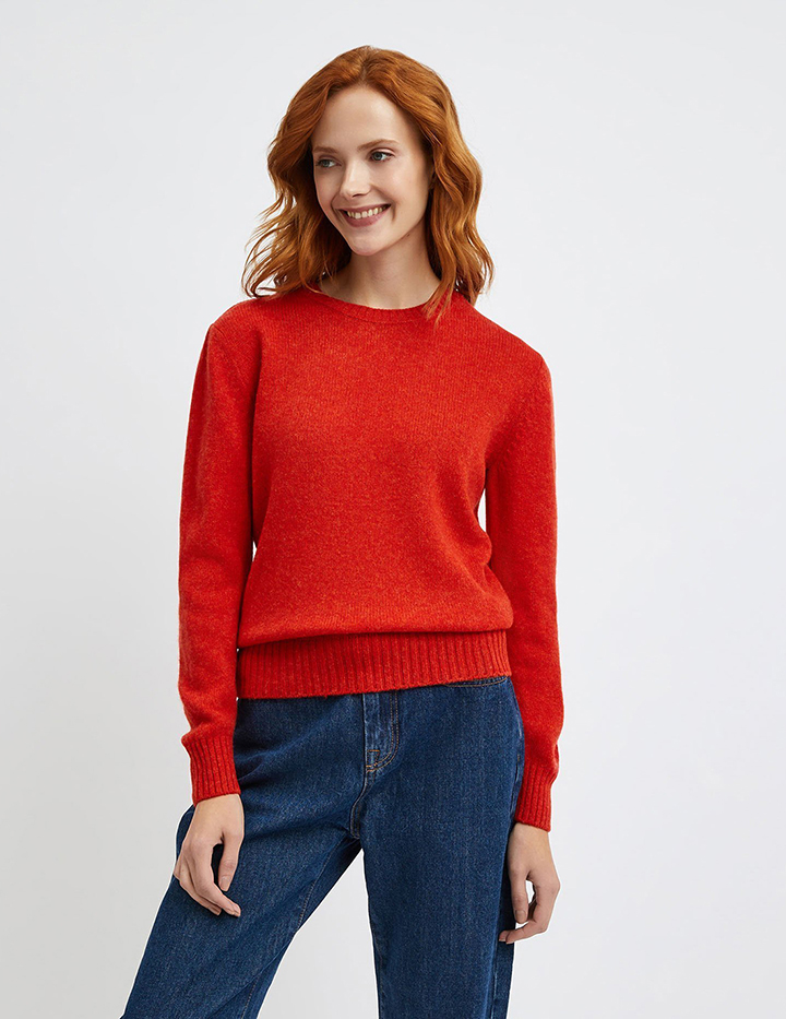 

Джемпер женский United Colors of Benetton 21A_103ME1N23 оранжевый S, 21A_103ME1N23