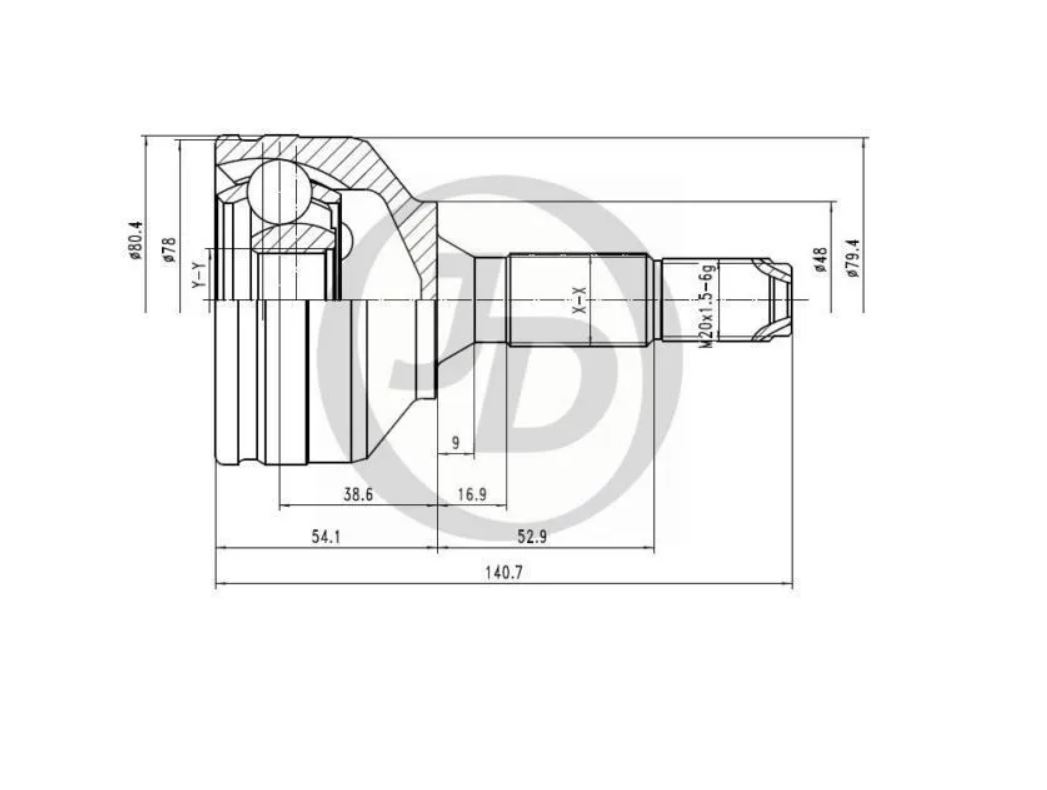 

JUST DRIVE ШРУС внешний 1шт JUST DRIVE JCT0226