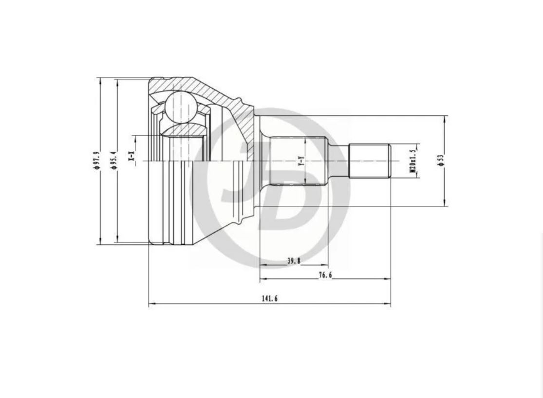 

JUST DRIVE ШРУС внешний 1шт JUST DRIVE JCT0222