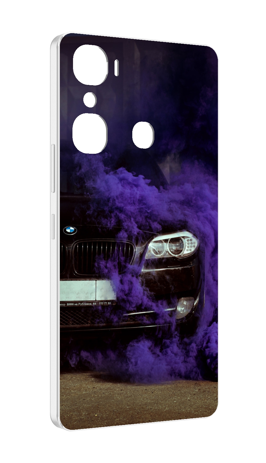 

Чехол MyPads бмв-с-фиолетовым-дымом мужской для Infinix Hot 12 Pro, Прозрачный, Tocco