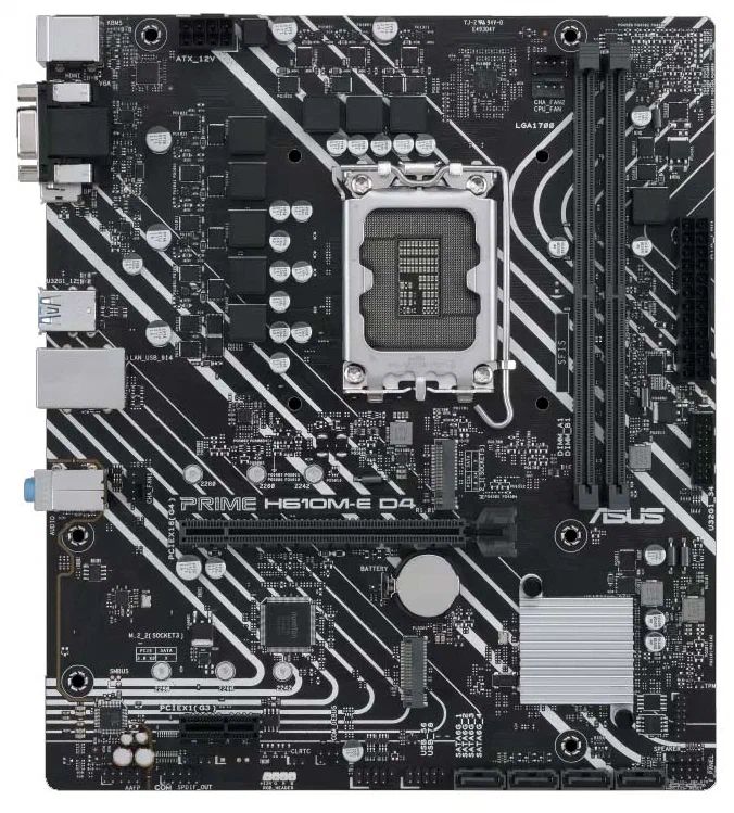 

Материнская плата ASUS H610M-E D4-CSM (90MB19N0-M0EAYC), H610M-E D4-CSM