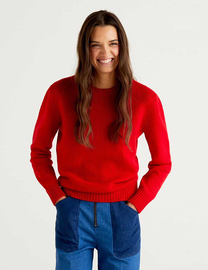 

Джемпер женский United Colors of Benetton 21A_103ME1N23 красный XL, 21A_103ME1N23