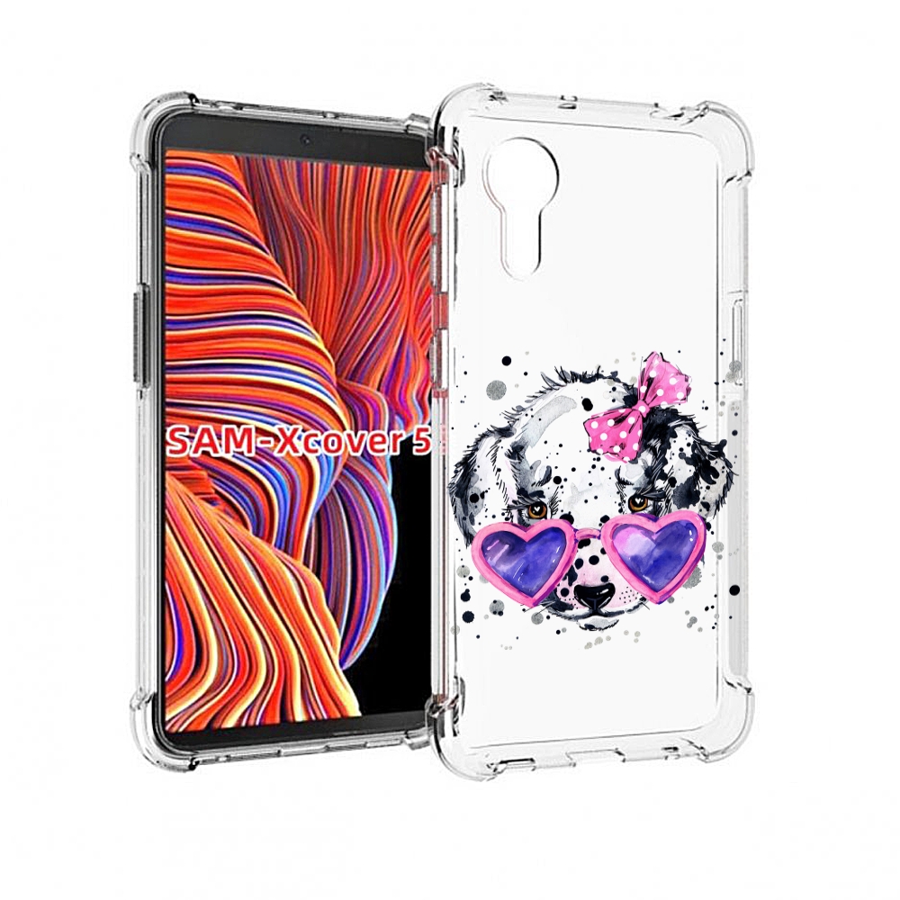 

Чехол MyPads долматинец в очках для Samsung Galaxy Xcover 5, Прозрачный, Tocco