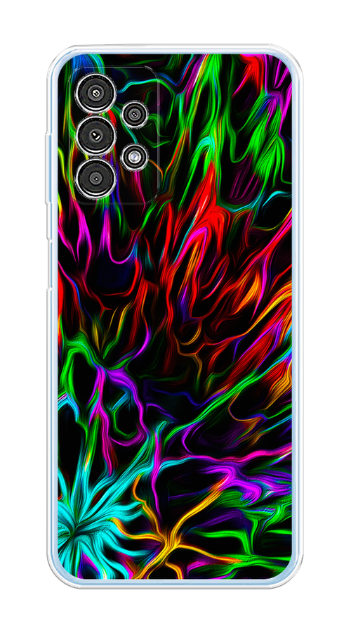 

Чехол на Samsung Galaxy A13 4G "Разноцветные разводы", Голубой;зеленый;оранжевый, 2104850-3