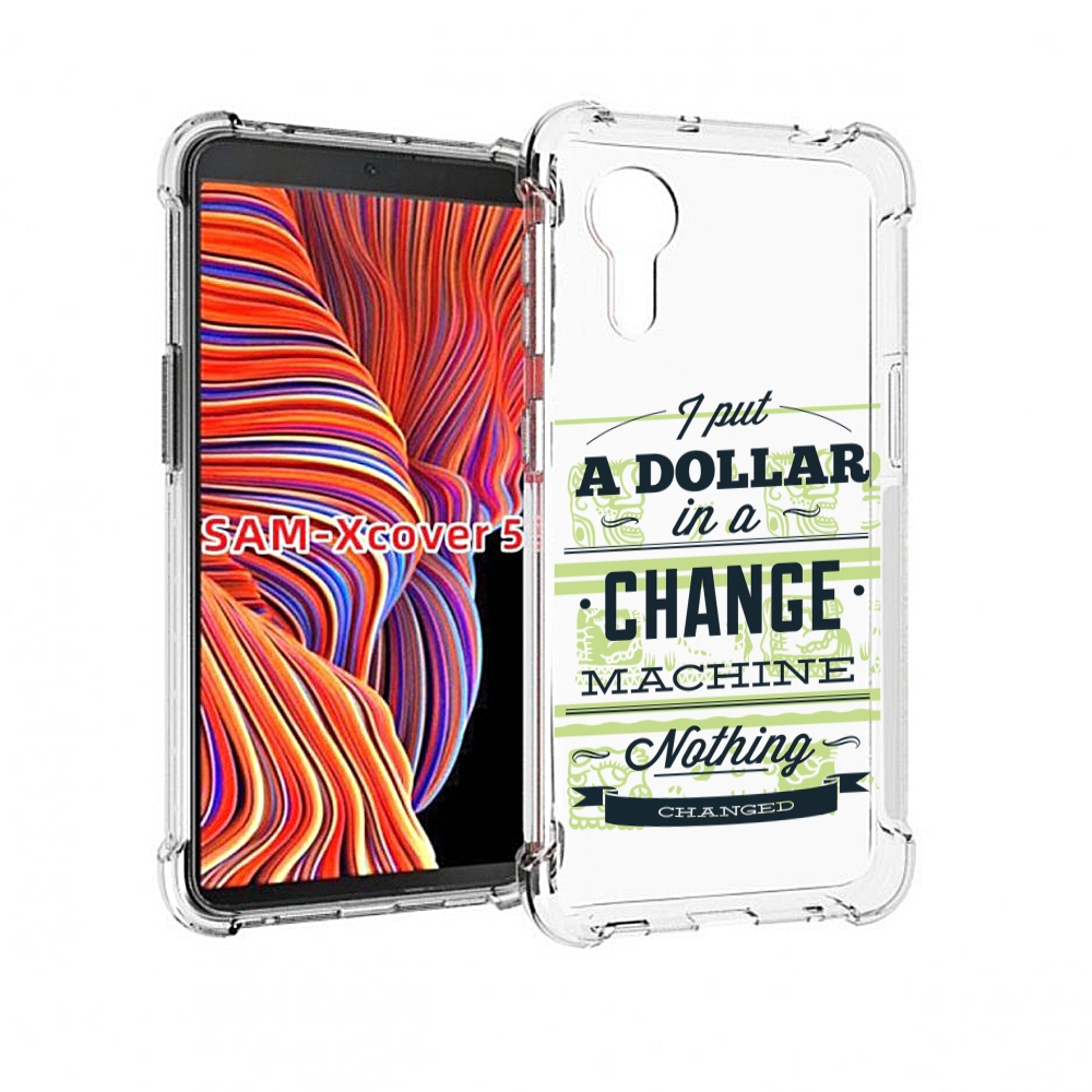 

Чехол MyPads доллар надпись для Samsung Galaxy Xcover 5, Прозрачный, Tocco