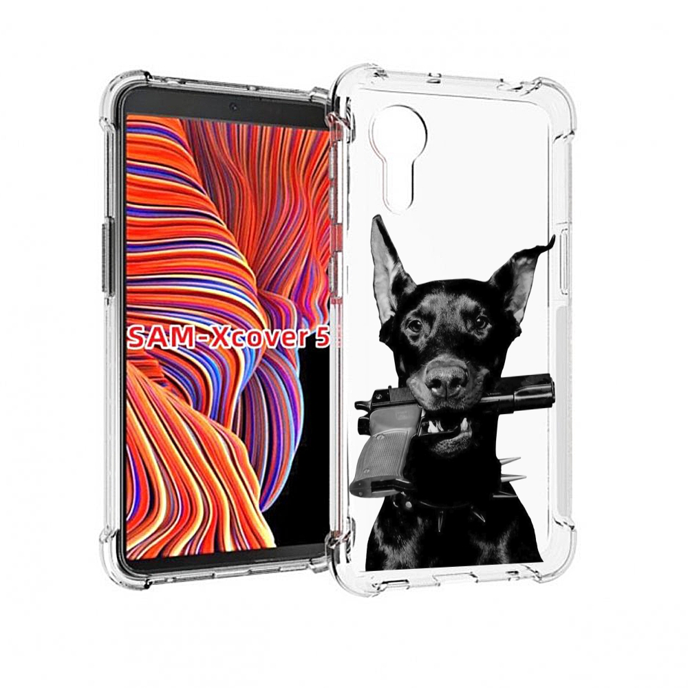 

Чехол MyPads доберман с пистолетом для Samsung Galaxy Xcover 5, Прозрачный, Tocco
