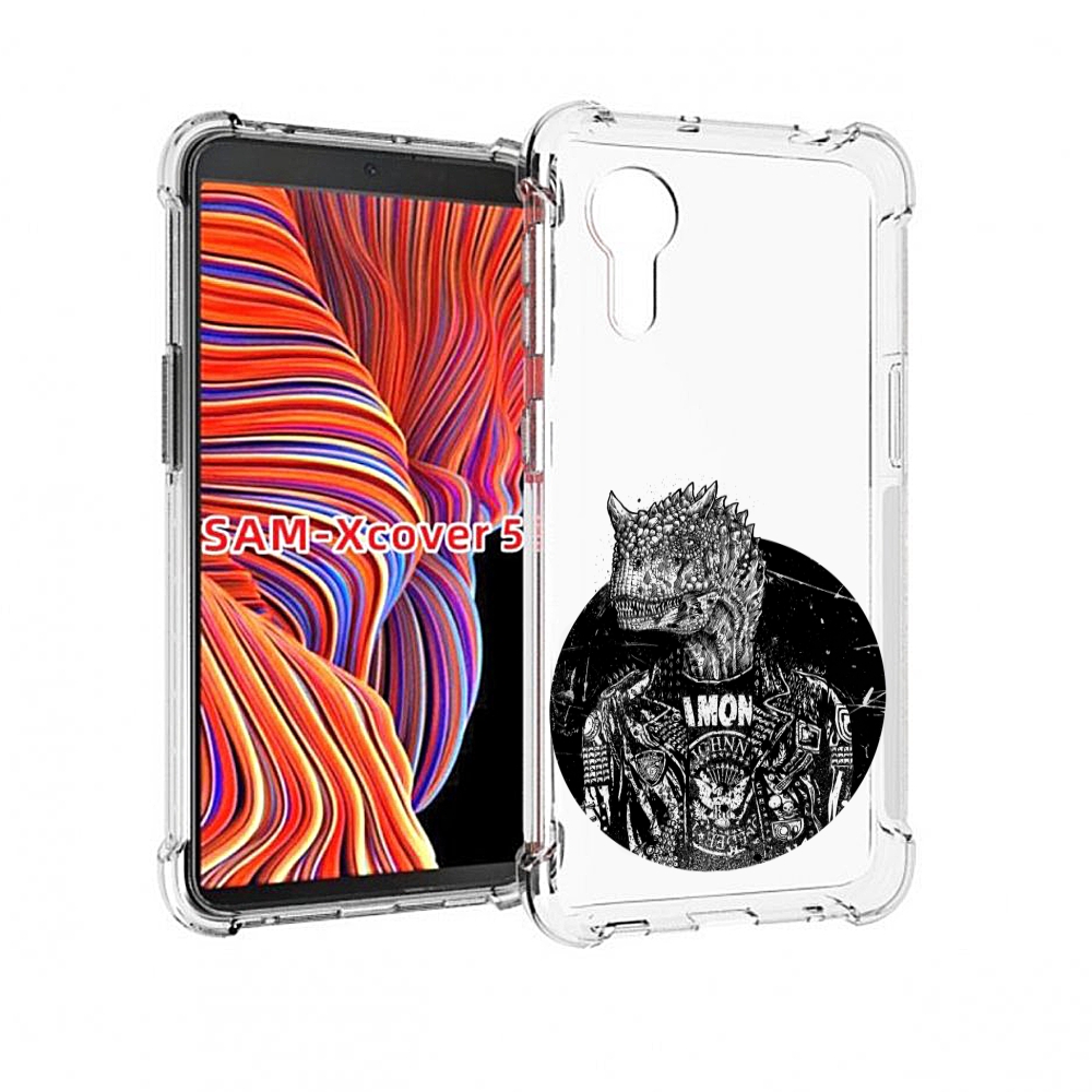 

Чехол MyPads динозавр в куртке для Samsung Galaxy Xcover 5, Прозрачный, Tocco