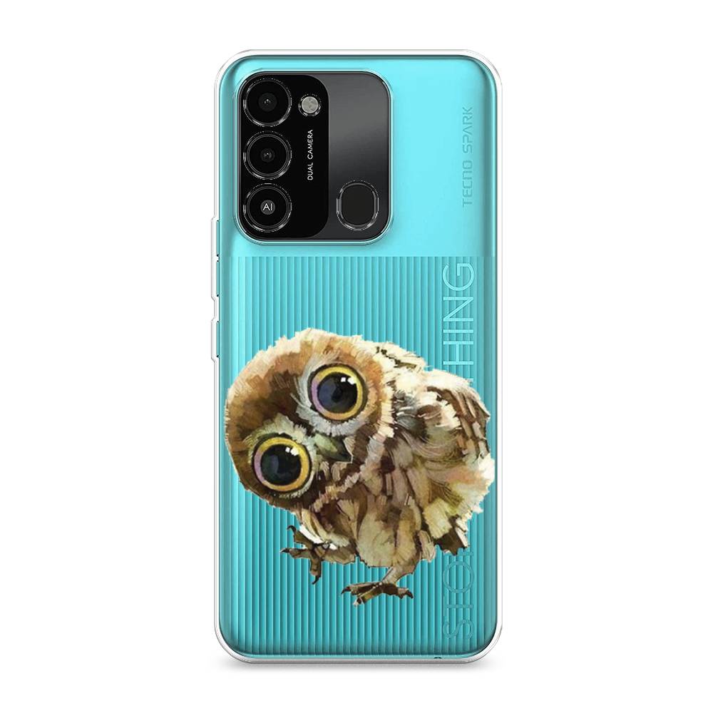 

Чехол Awog на Tecno Spark Go 2022/8С/9 "Любопытный совенок", Разноцветный, 301350-1