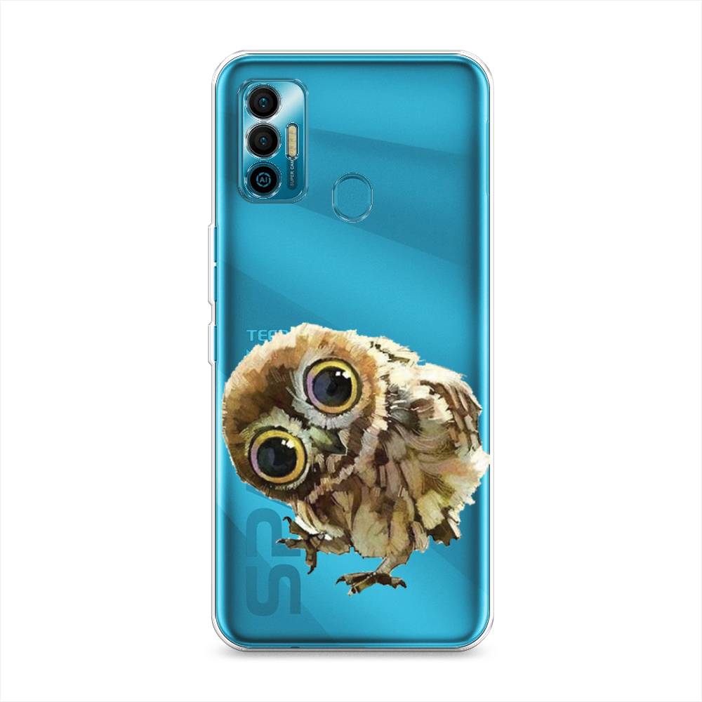 

Чехол Awog на Tecno Spark 7 "Любопытный совенок", Разноцветный, 301050-1