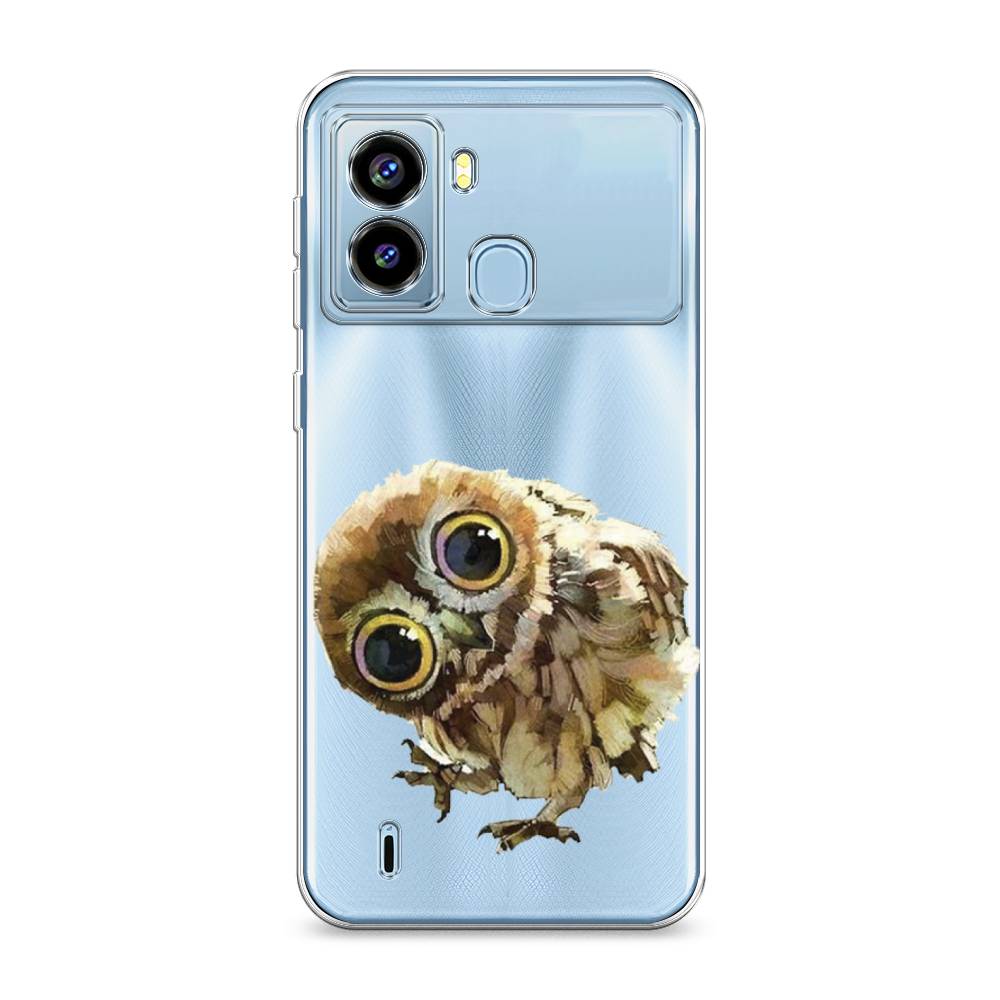 

Чехол Awog на Tecno Pop 6 "Любопытный совенок", Разноцветный, 302050-1