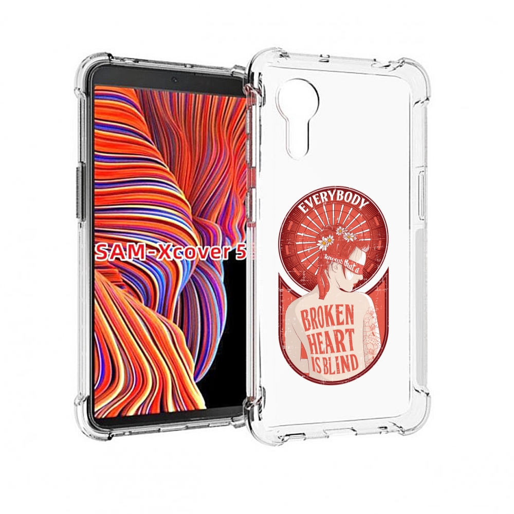 

Чехол MyPads девушка разбитое сердце для Samsung Galaxy Xcover 5, Прозрачный, Tocco