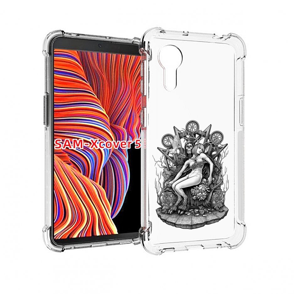 

Чехол MyPads девушка на троне для Samsung Galaxy Xcover 5, Прозрачный, Tocco