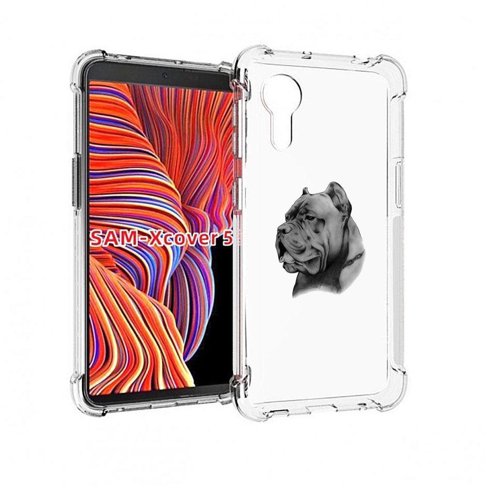 

Чехол MyPads грозный бульдог для Samsung Galaxy Xcover 5, Прозрачный, Tocco