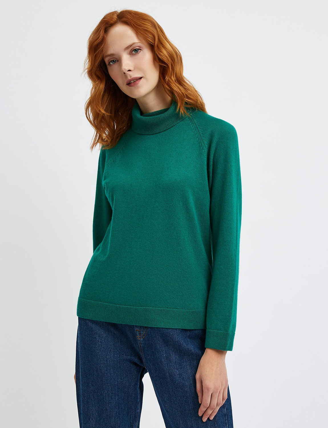 фото Водолазка женская united colors of benetton 21a_1035d2551 зеленая m