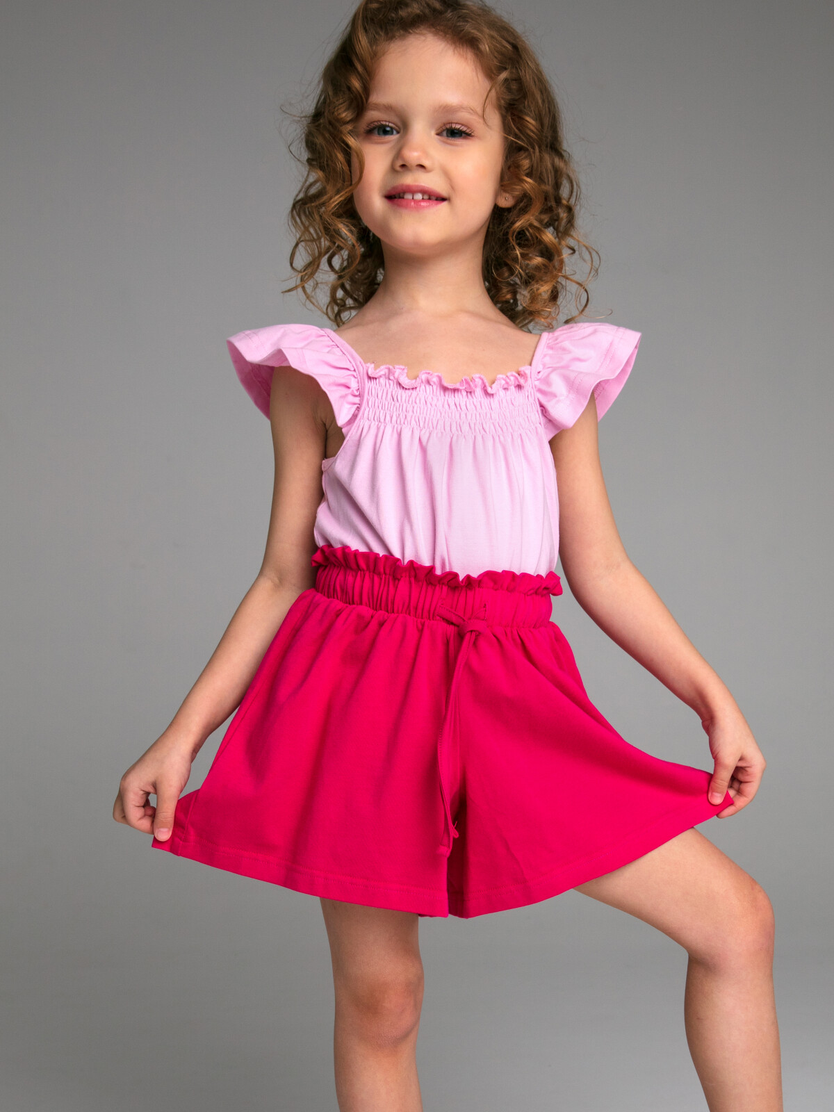 

Шорты детские PlayToday 12322057, цвет фуксия, размер 98, Розовый, 12322057