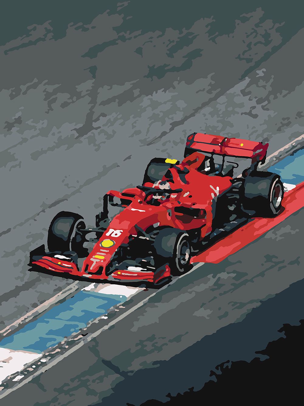

Картина по номерам Красиво Красим F1 формула, 70 х 80 см, F1 формула
