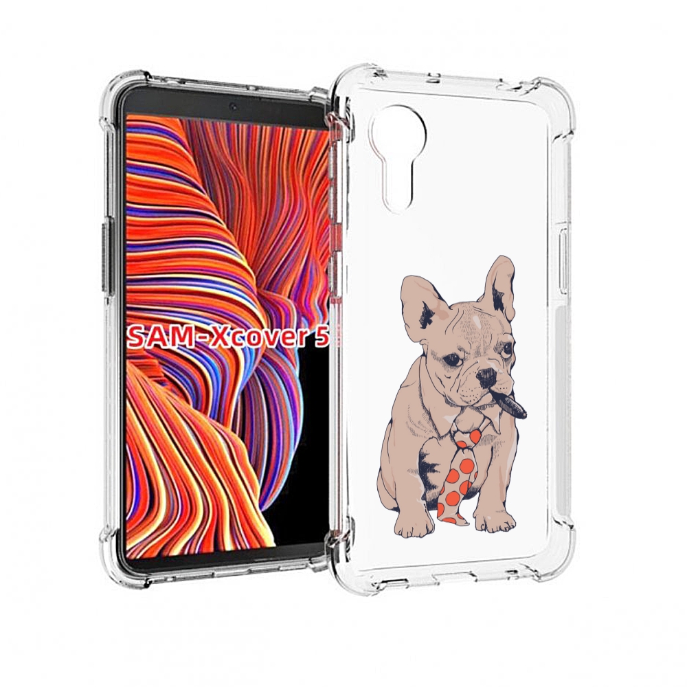 

Чехол MyPads бульдог с сигарой для Samsung Galaxy Xcover 5, Прозрачный, Tocco