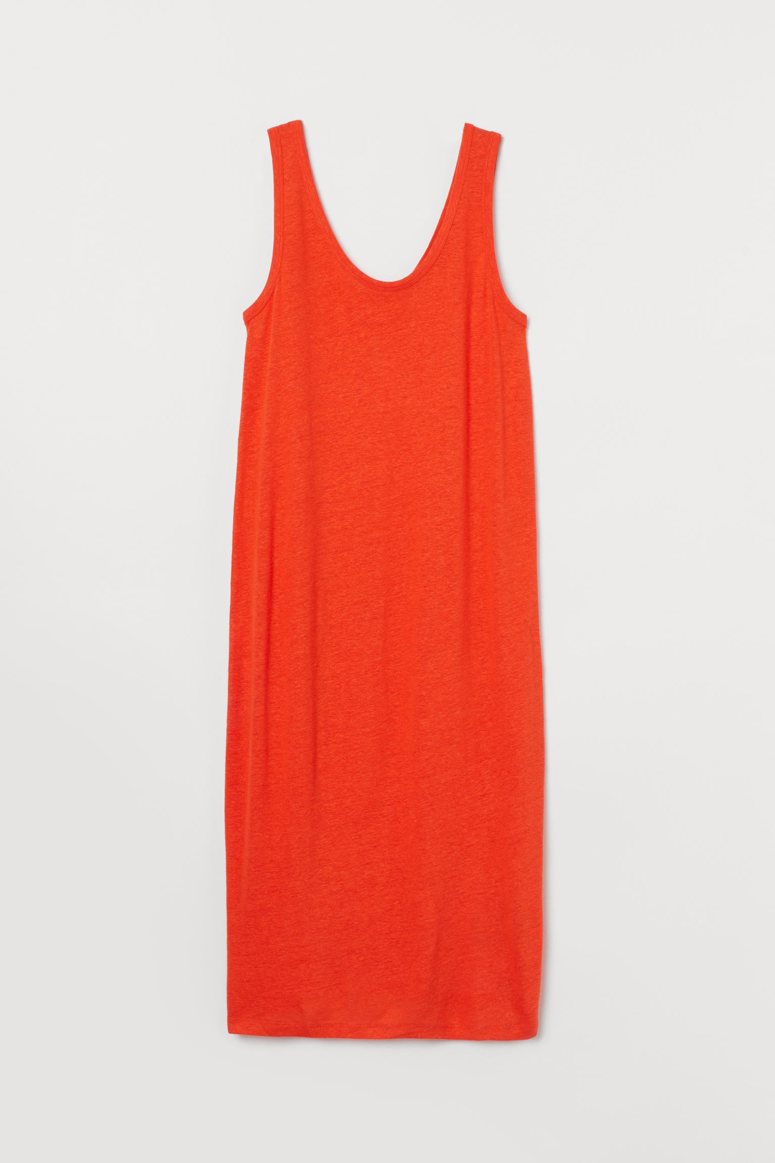 

Платье женское H&M 873001004, оранжевое, XL, Оранжевый, 873001004