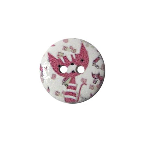 

Пуговица деревянная АЙРИС "Мультяшные персонажи", 18 мм (Киска 4), 100 шт