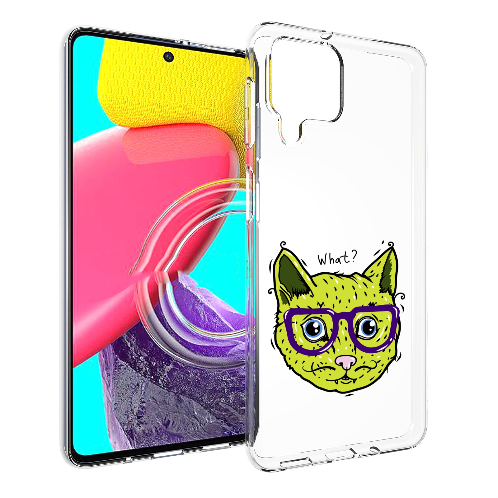 

Чехол MyPads Зеленый кот для Samsung Galaxy M53 (SM-M536), Прозрачный, Tocco
