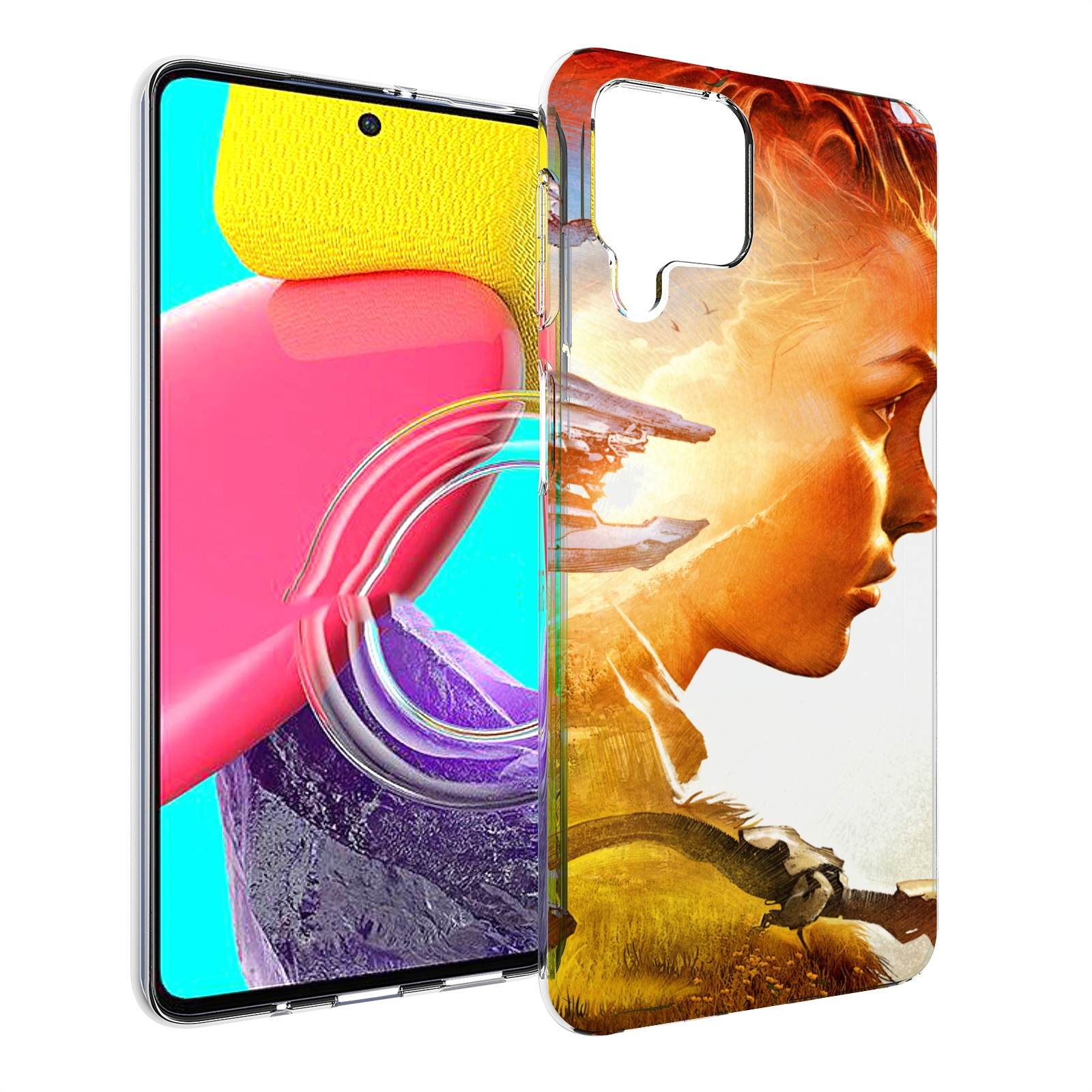 

Чехол MyPads Horizon Zero Dawn art для Samsung Galaxy M53 (SM-M536), Прозрачный, Tocco
