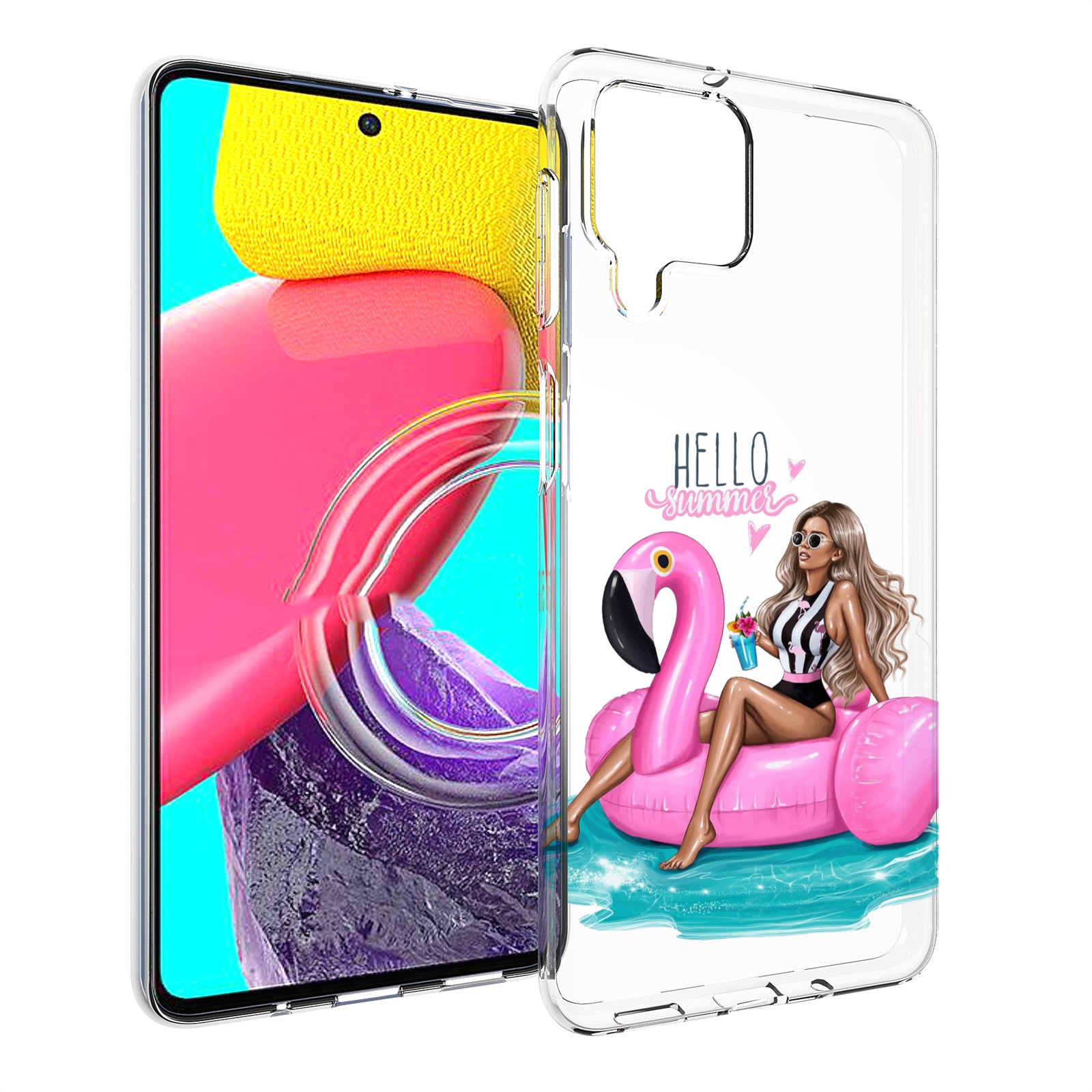 

Чехол MyPads Hello-summer для Samsung Galaxy M53 (SM-M536), Прозрачный, Tocco