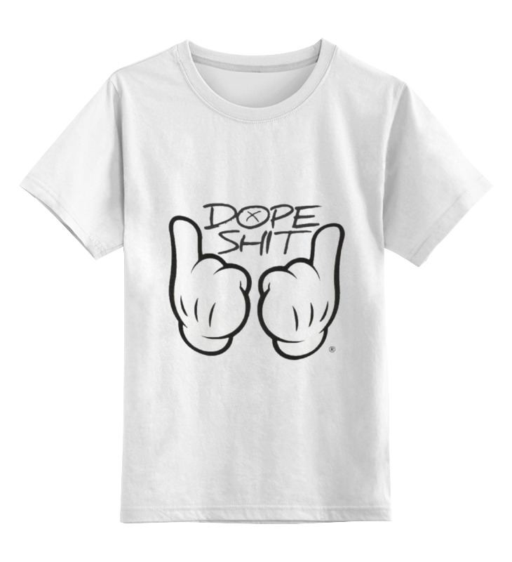 

Детская футболка Printio Dope shit цв.белый р.140, 0000000782482