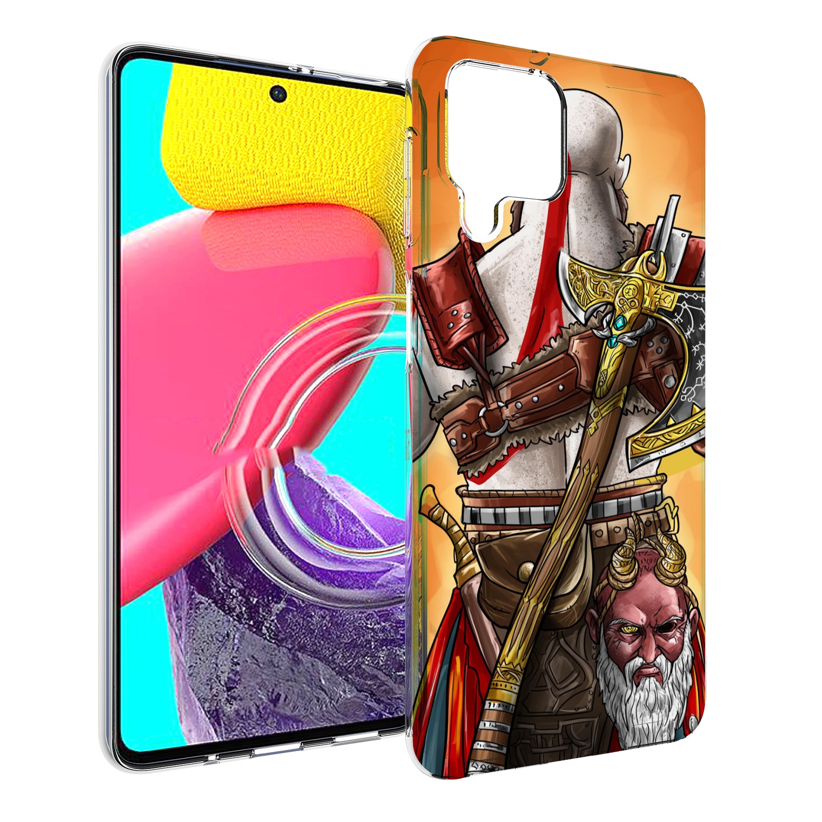 

Чехол MyPads God of War для Samsung Galaxy M53 (SM-M536), Прозрачный, Tocco