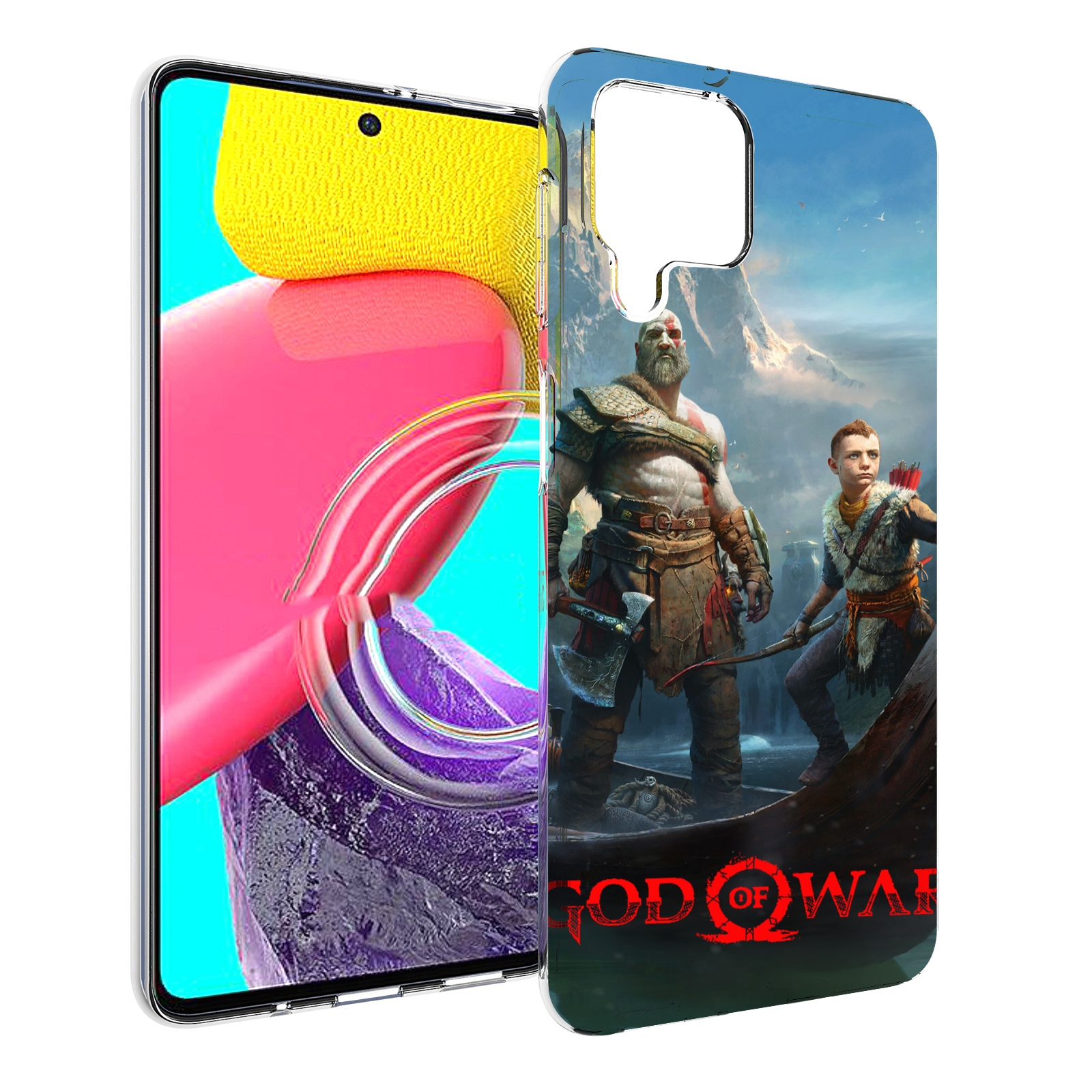 

Чехол MyPads God Of War Кратос Атрей для Samsung Galaxy M53 (SM-M536), Прозрачный, Tocco
