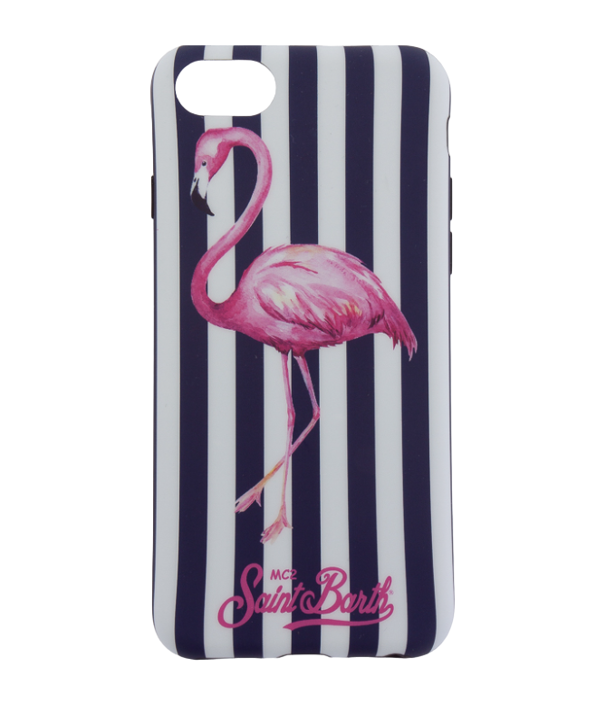

Чехол для iPhone MC2 Saint Barth CHICFLAMANT UNI белый+фиолетовый