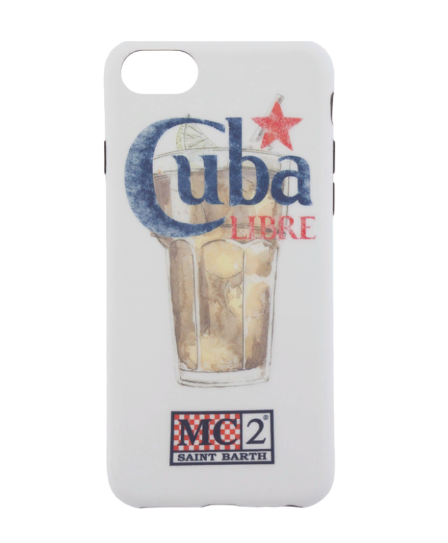 

Чехол для iPhone MC2 Saint Barth CUBA UNI белый+принт, Разноцветный