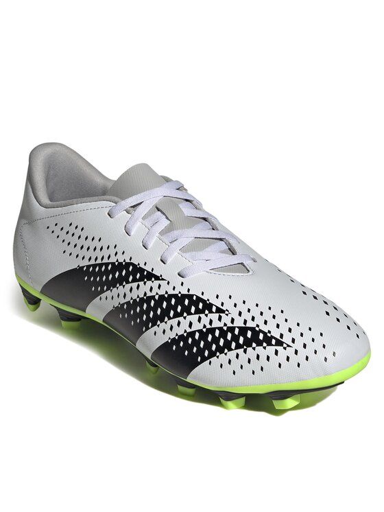 

Кроссовки мужские Adidas Predator Accuracy.4 Flexible Ground Boots GZ0013 белые 46 EU, Белый, Predator Accuracy.4 Flexible Ground Boots GZ0013