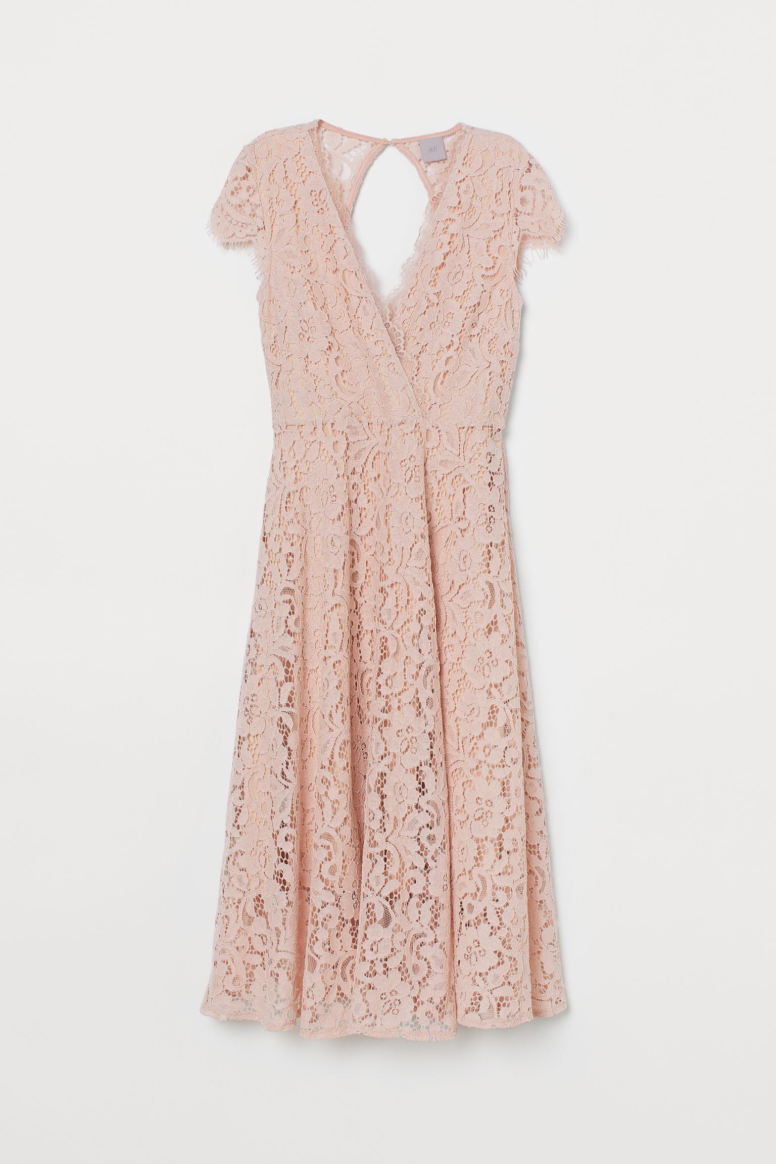 

Платье женское H&M 755876002 розовое 32 EU, Розовый, 755876002