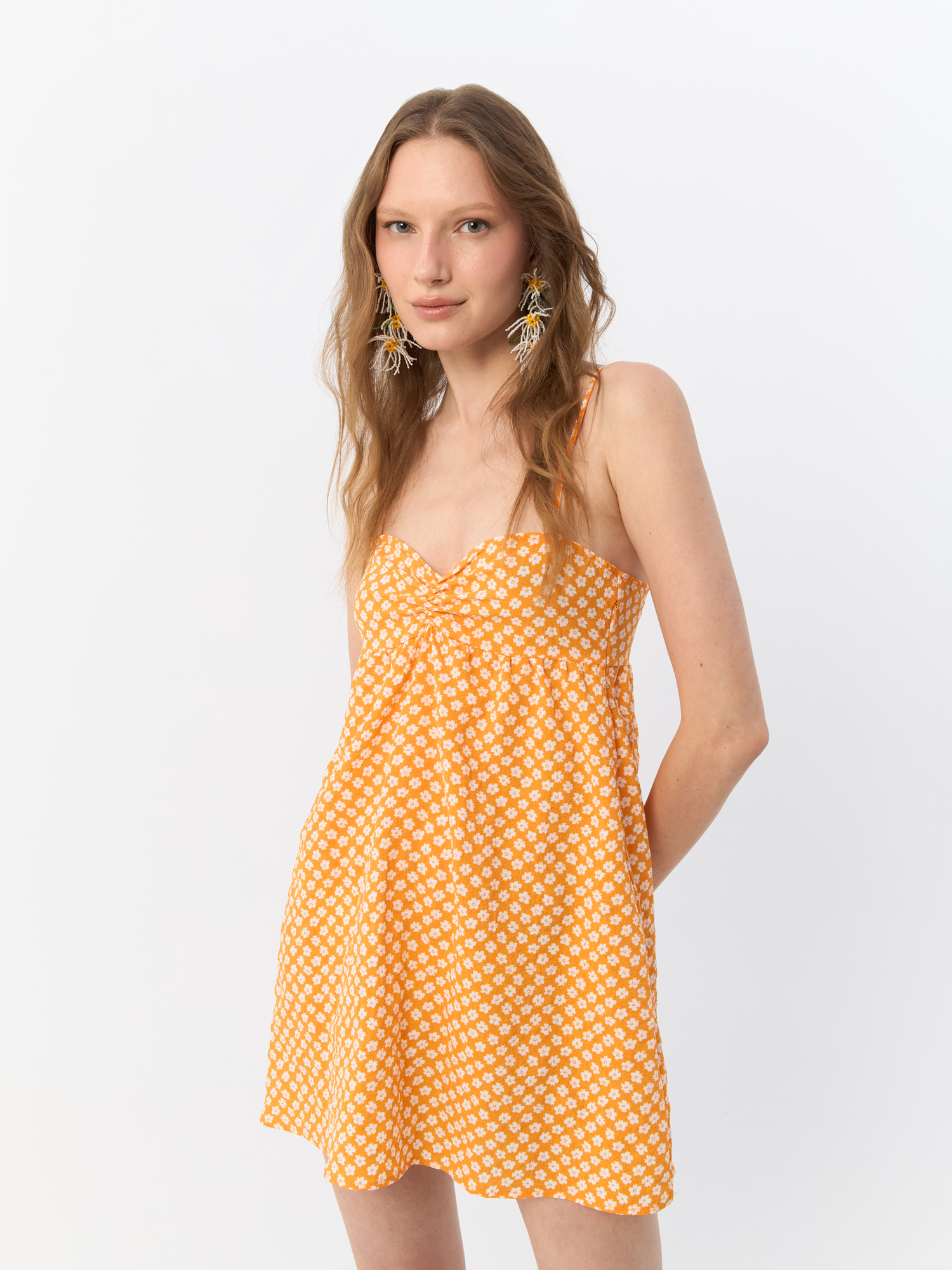 

Платье женское H&M 963226003 оранжевое 38 EU, Оранжевый, 963226