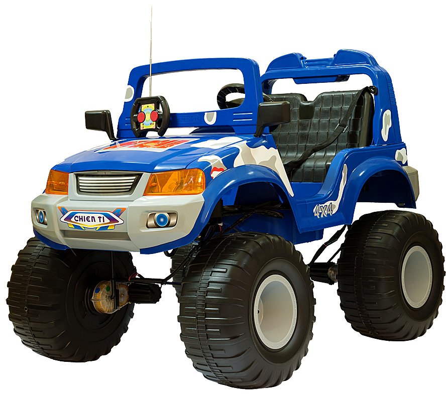 Детский электромобиль CT-885 OFF-ROADER синий камуфляж радиоуправляемый электромобиль полноприводный chien ti off roader ct 885r синий камуфляж