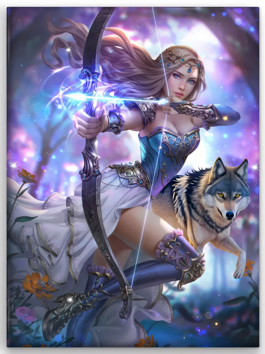 

Алмазная мозаика CVL Валькирия на подрамнике 40х50, Валькирия