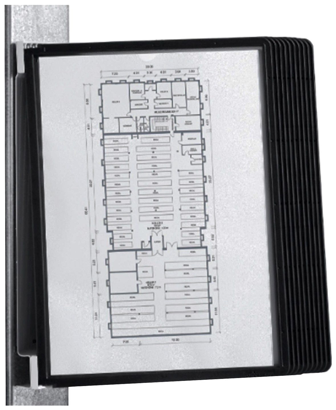 фото Демонстрационная система durable vario magnet 10 черных панелей