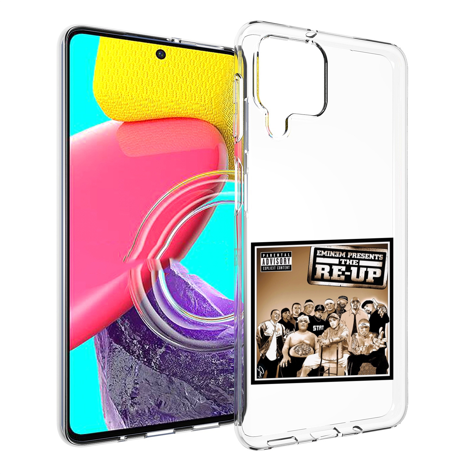 

Чехол MyPads EMINEM PRESENTS, THE RE-UP для Samsung Galaxy M53 (SM-M536), Прозрачный, Tocco