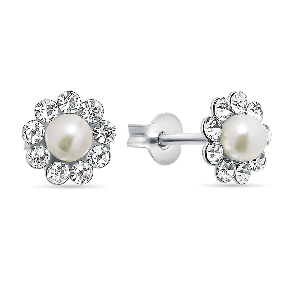 

Серьги из серебра с жемчугом, фианитом 585Gold 702005383, 702005383